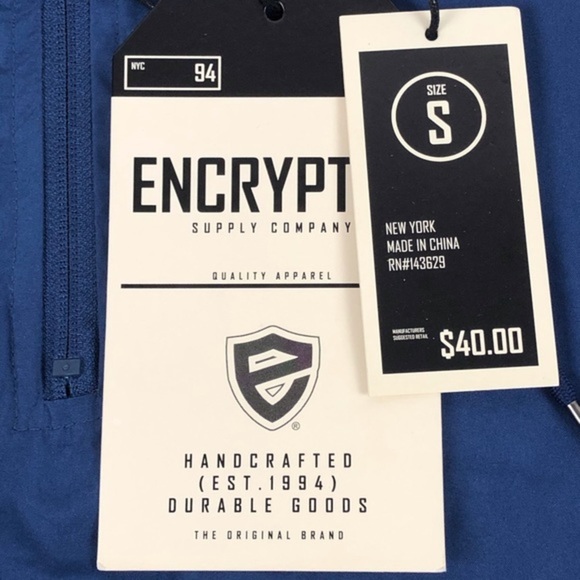 NEW $40  Encrypted Supply Company Light Jacket S - Picture 8 of 8